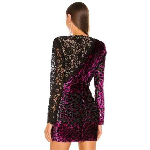 DUNDAS x REVOLVE Courtney Mini Dress in Hot Pink NWOT Size Small - Picture 2 of 6